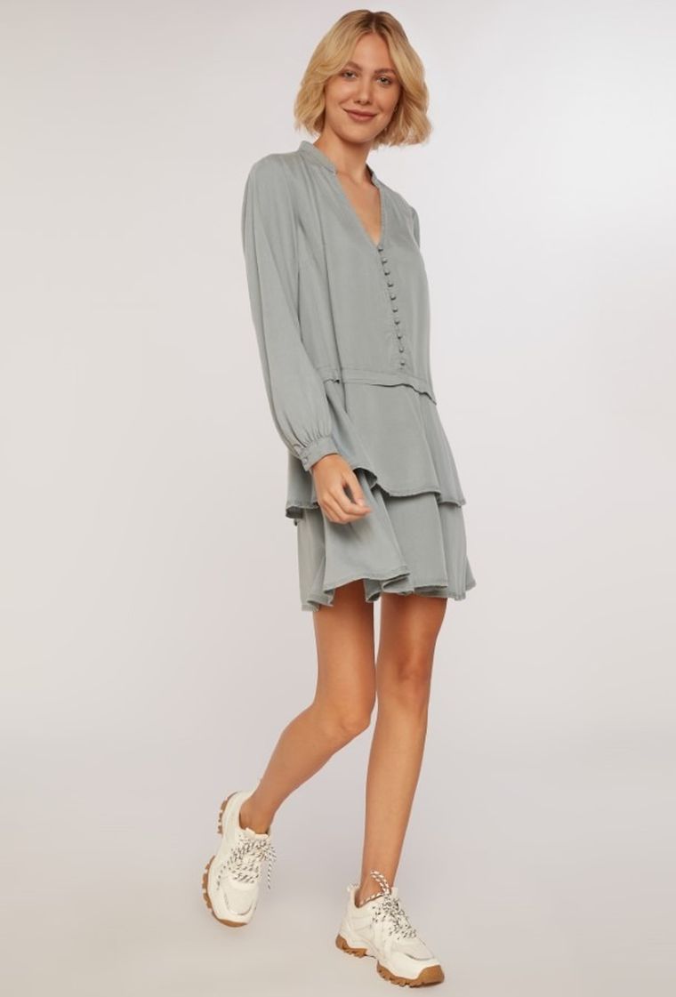 Sukienka damska, szara, Monnari