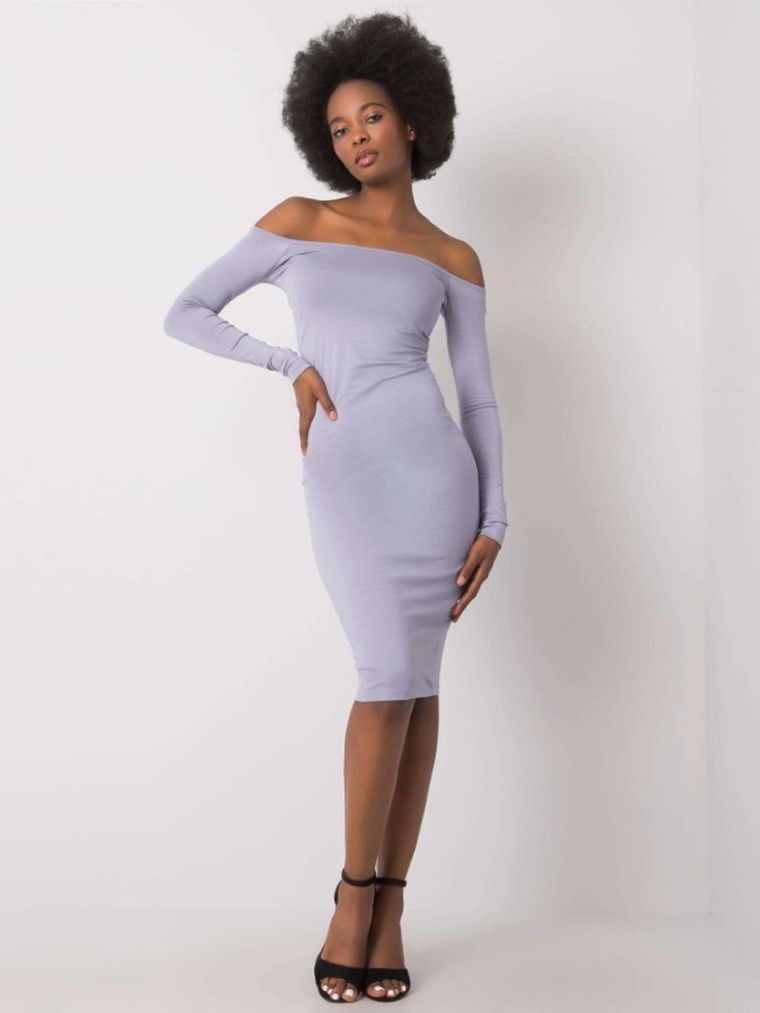 Sukienka damska, szara, Rue Paris