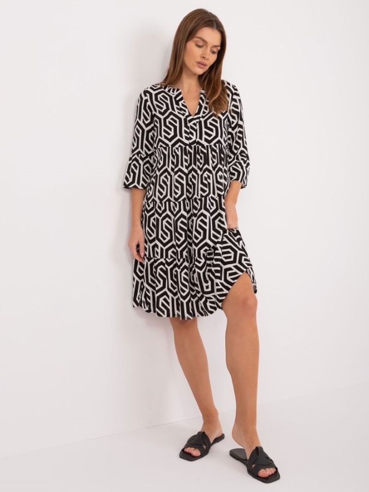 Sukienka damska z rękawem 3/4, mix, Sublevel