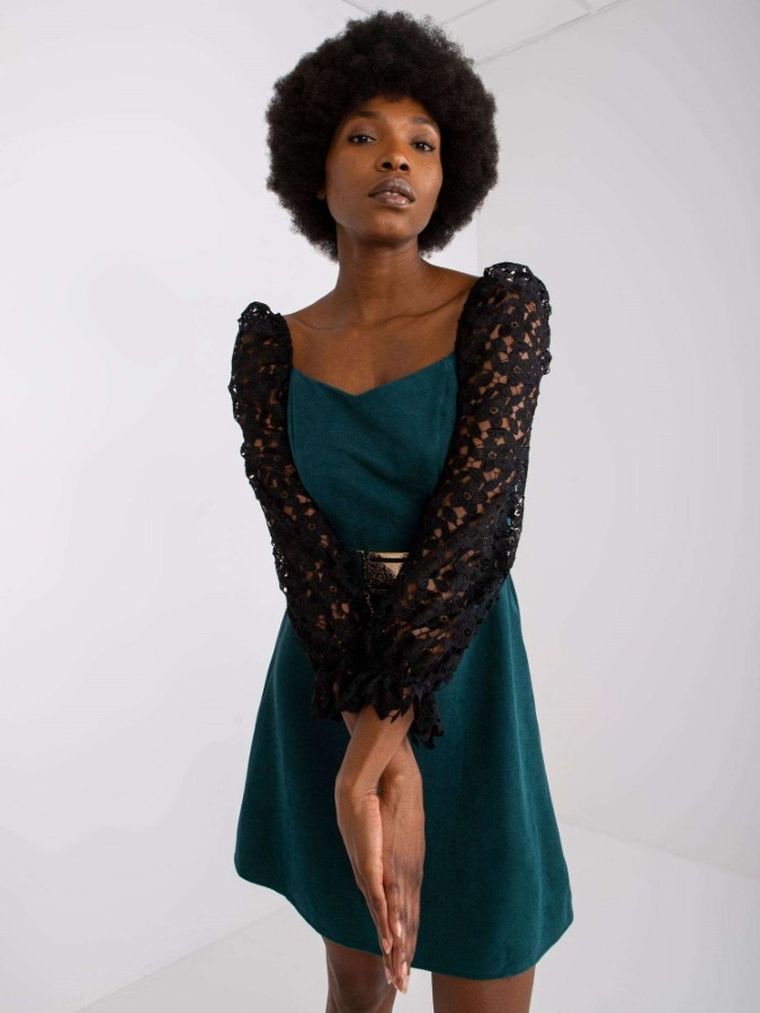 Sukienka damska, zielona, Lakerta