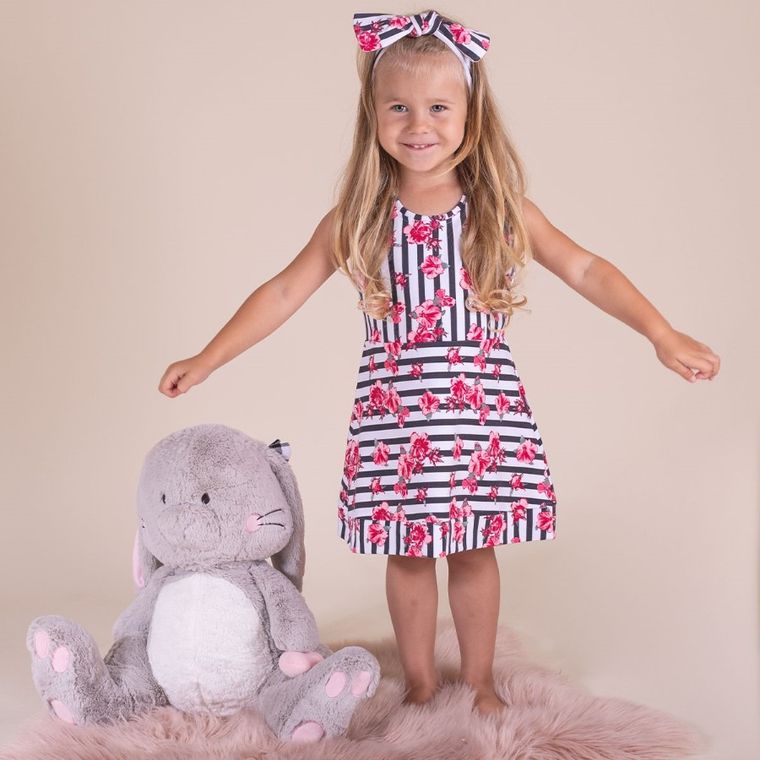 Sukienka dziewczęca bez rękawów, mix, Nicol