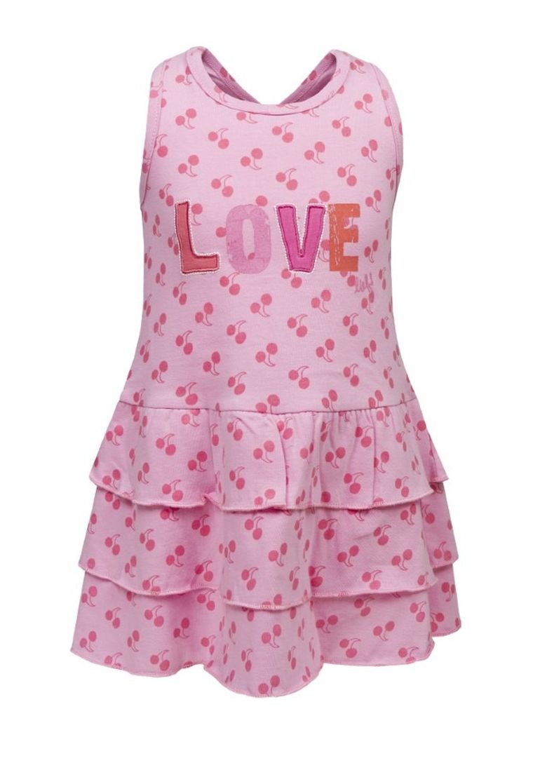 Sukienka dziewczęca bez rękawów, różowa, Lief