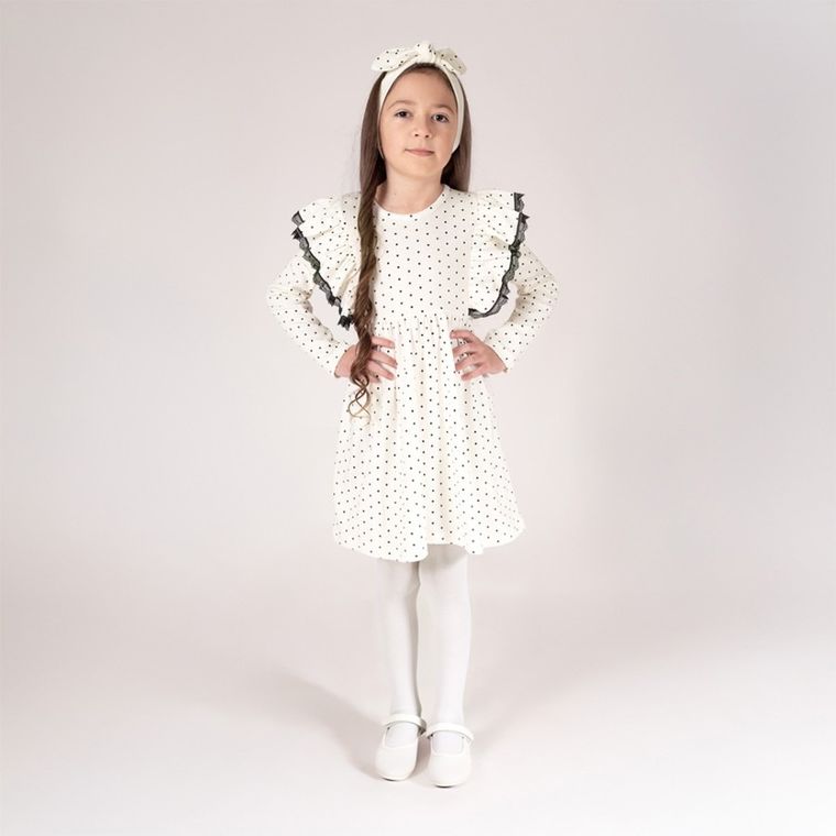 Sukienka dziewczęca z długim rękawem, mix, Nicol