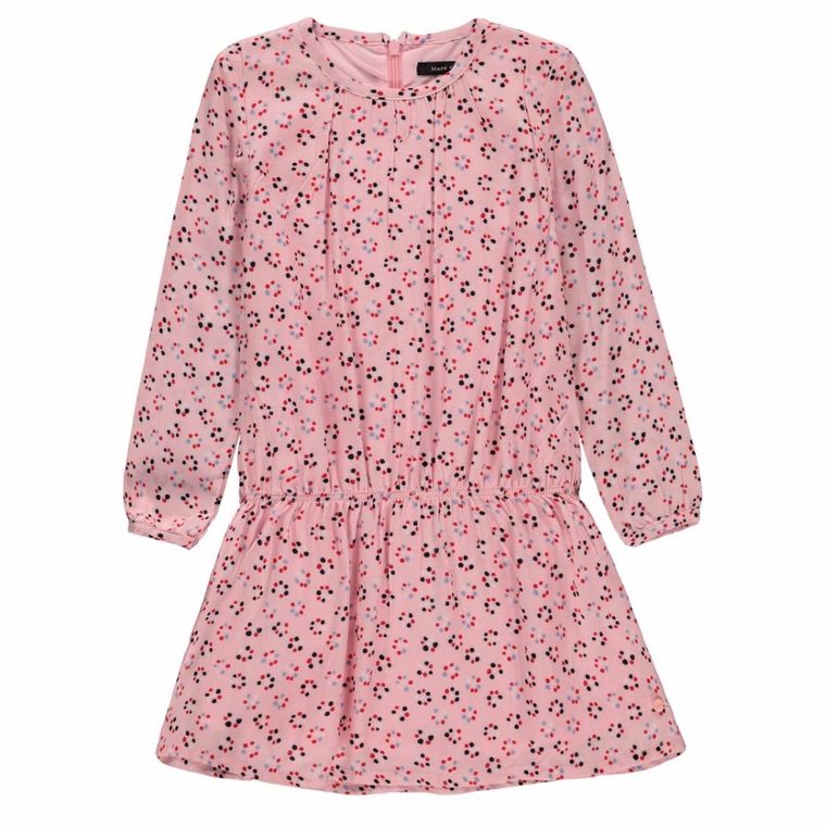 Sukienka dziewczęca z długim rękawem, różowa, Marc O'Polo