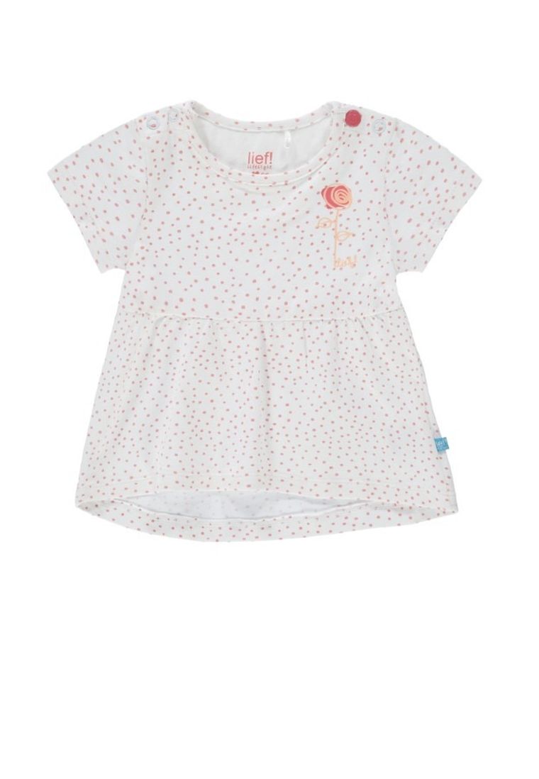 Sukienka dziewczęca z krótkim rękawem, biała, Lief