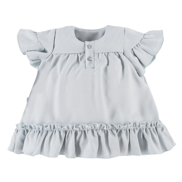 Sukienka dziewczęca z krótkim rękawem, zielona, Eevi