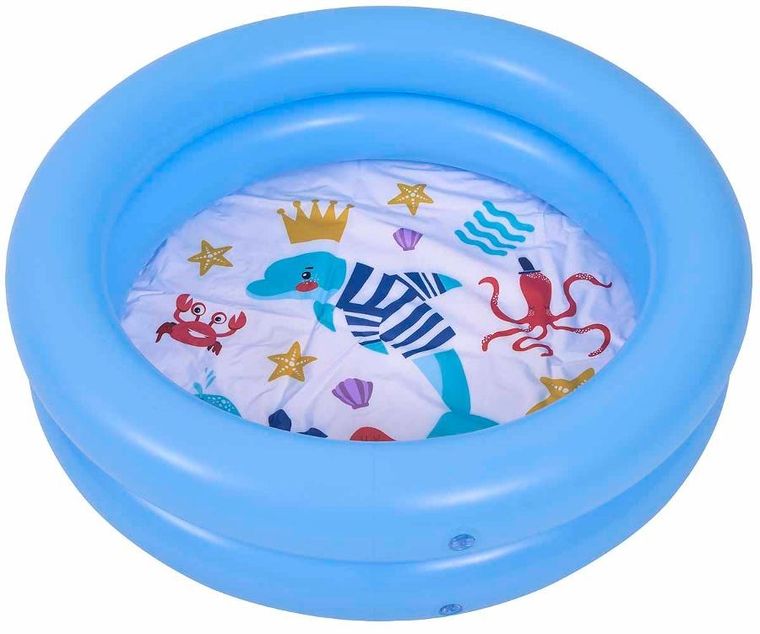 Sun Club, dmuchany basen, 2-pierścieniowy, niebieski, 76-20 cm