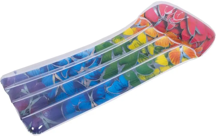 Sun Club, dmuchany materac, motyle, 174-76-25 cm