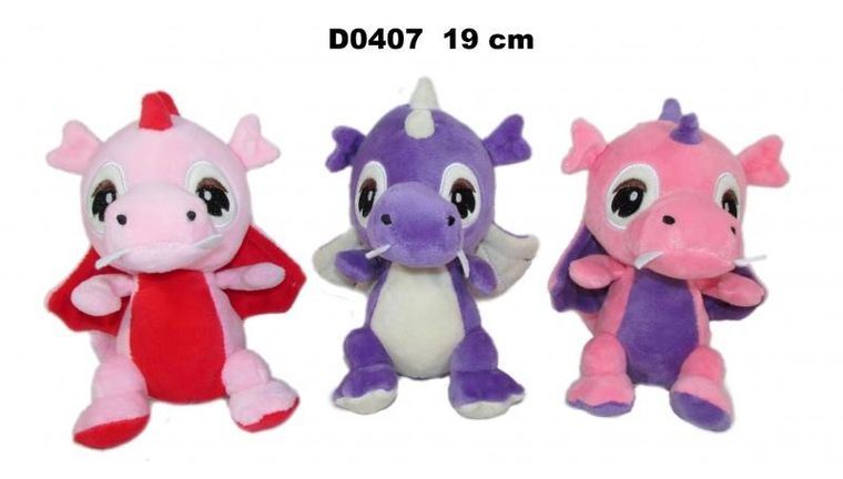 Sun-Day, Dinozaur, maskotka, 19 cm, 1 szt.