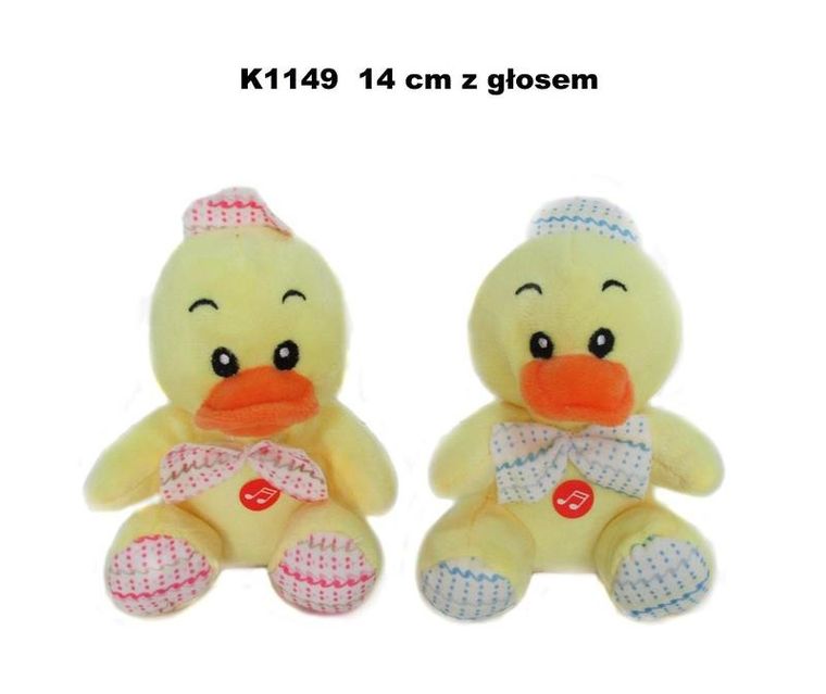 Sun-Day, Kaczka z głosem, maskotka, 14 cm