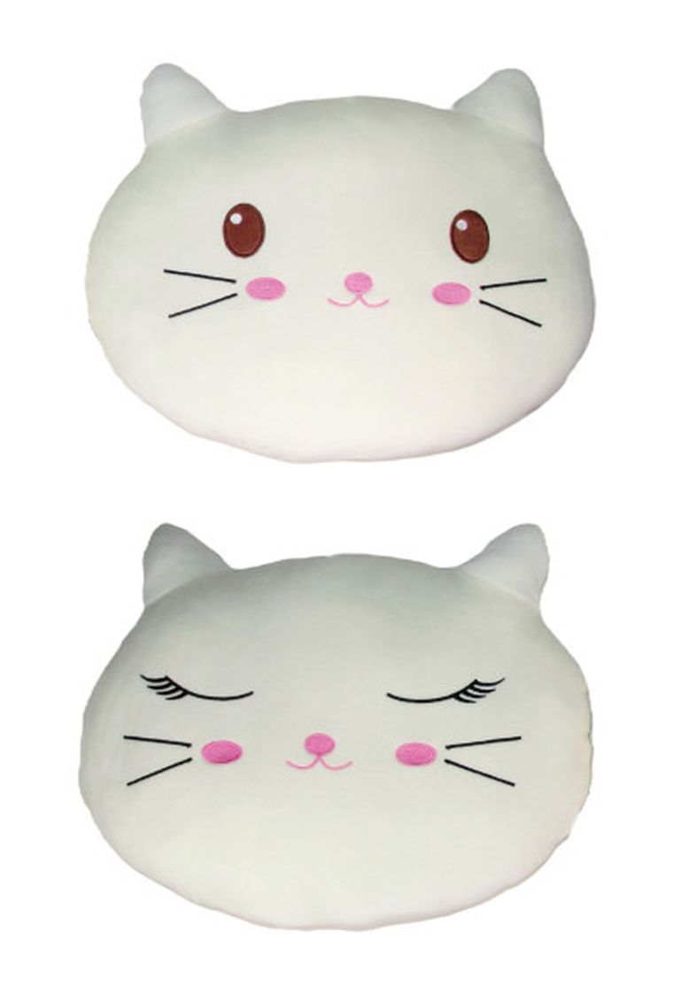 Sun-Day, Kot, poduszka, kremowa, 42 cm, 1 szt.