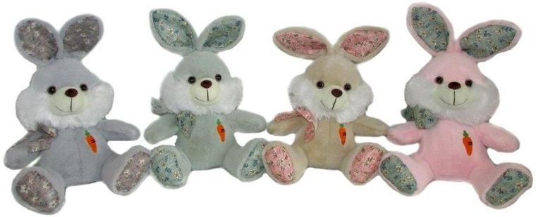 Sun-Day, Królik zajączek z marchewką, maskotka, 20 cm, 1 szt.