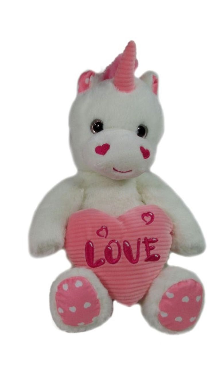 Sun-Day, maskotka, jednorożec z sercem, 32 cm