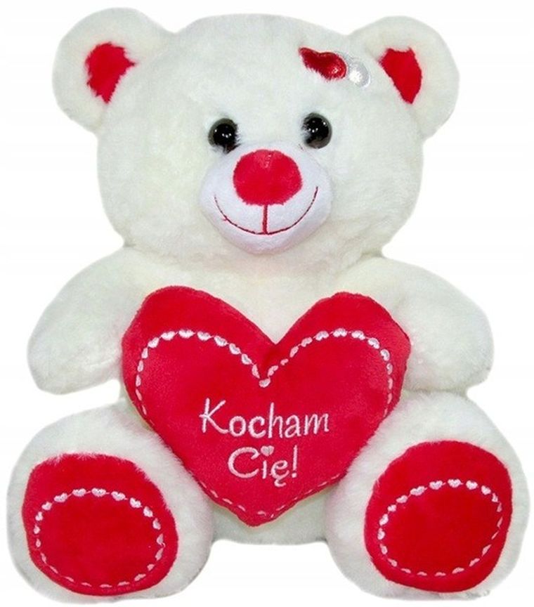 Sun-Day, Miś z sercem, Kocham Cię, maskotka, 50 cm