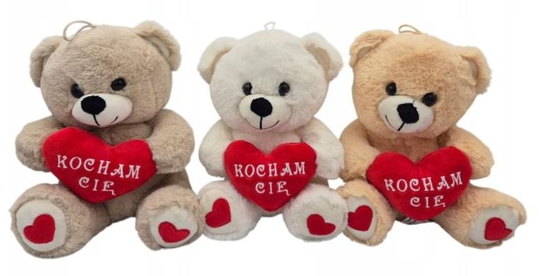 Sun-Day, Miś z sercem, maskotka, 25 cm, 1 szt.