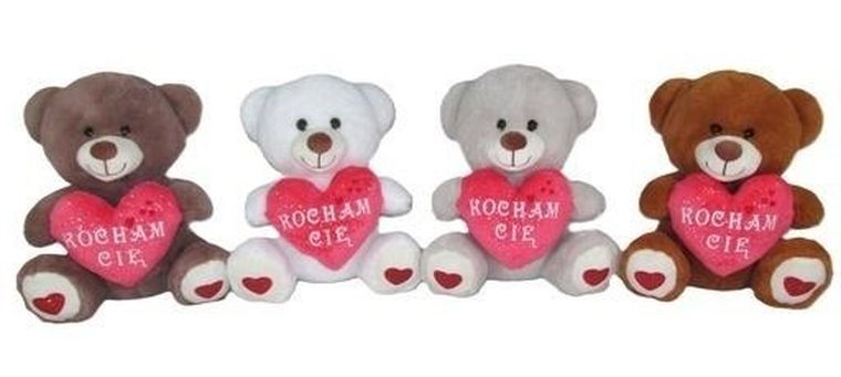 Sun-Day, Miś z sercem, maskotka, 30 cm