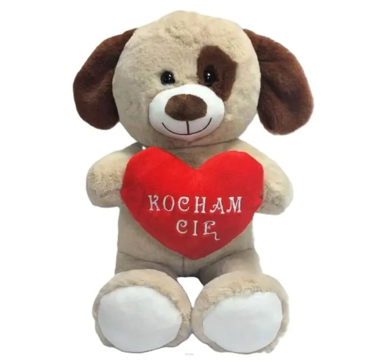 Sun-Day, Pies z sercem Kocham Cię, maskotka, 20 cm