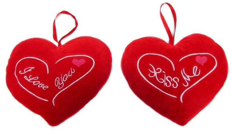 Sun-Day, Serce, Kiss Me, I Love You, maskotka, 25 cm, 1 szt.