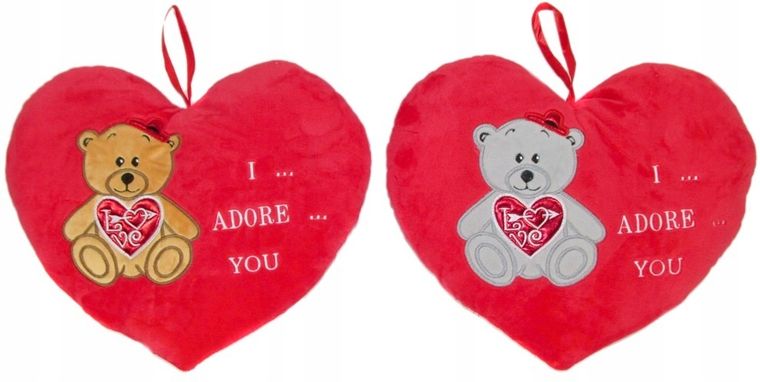 Sun-Day, Serce, Miś z serduszkiem, I Adore You, maskotka, 25 cm, 1 szt.