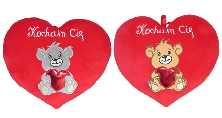 Sun-Day, Serce, Miś z serduszkiem, Kocham Cię, maskotka, 37 cm, 1 szt.