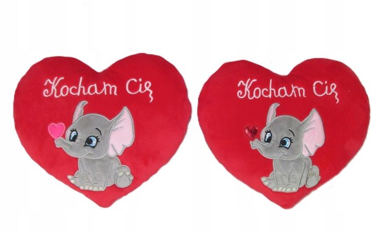 Sun-Day, Serce, Słonik, Kocham Cię, maskotka, 15 cm, 1szt.