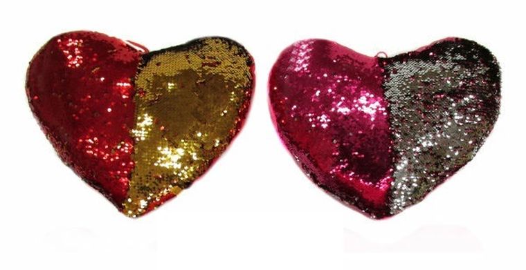 Sun-Day, serce z cekinami, 37 cm