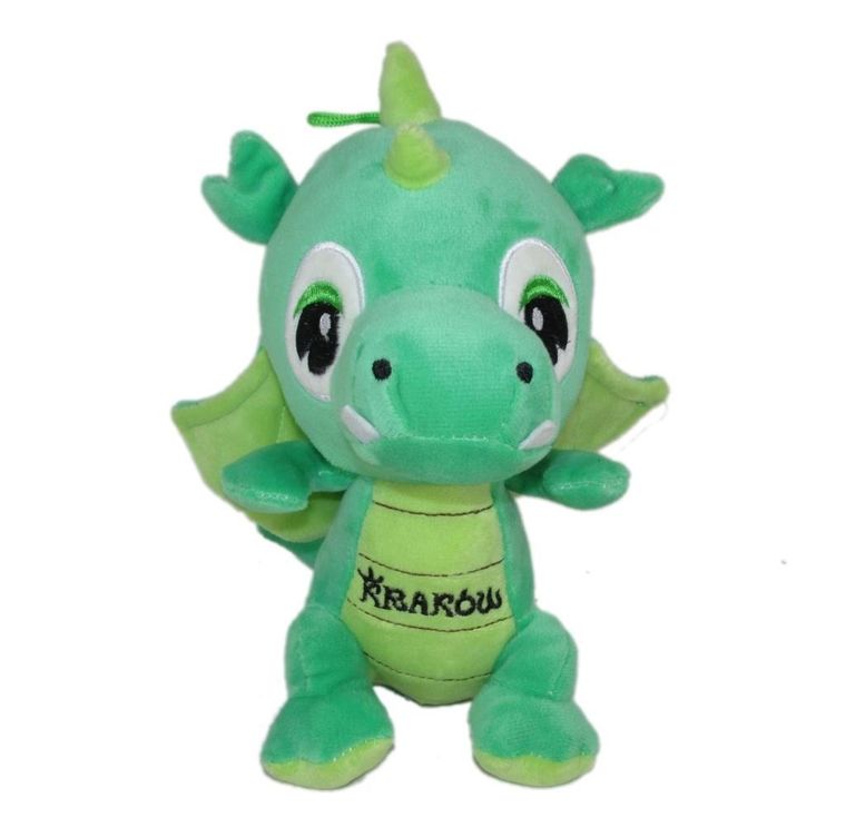 Sun-Day, Smok "Kraków", maskotka, ciemnozielony, 31 cm