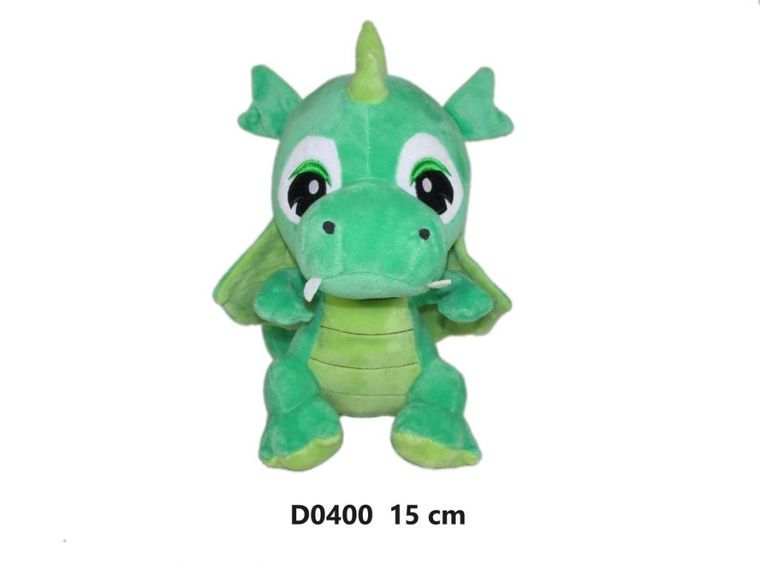 Sun-Day, Smok, maskotka, jasny zielony, 15 cm