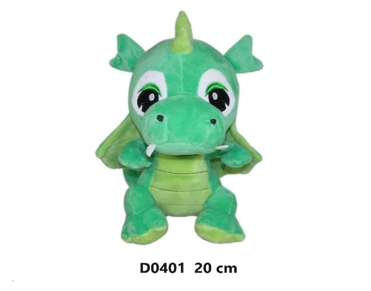 Sun-Day, Smok, maskotka, jasny zielony, 20 cm