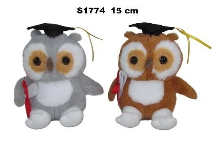 Sun-Day, Sowa, maskotka, 15 cm, 1 szt.
