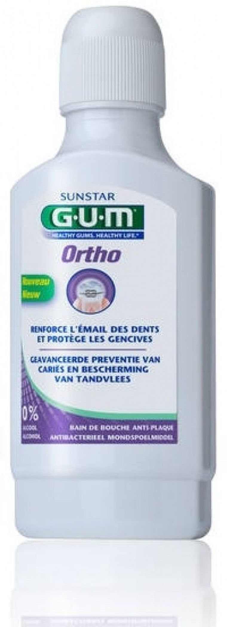 Sunstar, Gum, Ortho, ortodontyczna płukanka, 300 ml