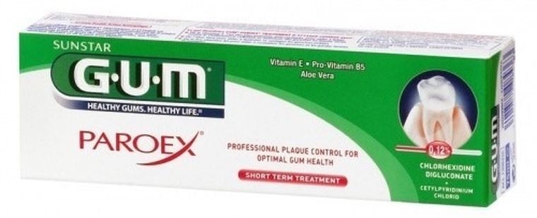 Sunstar, Gum, Paroex 0,12%, pasta do zębów, 75 ml