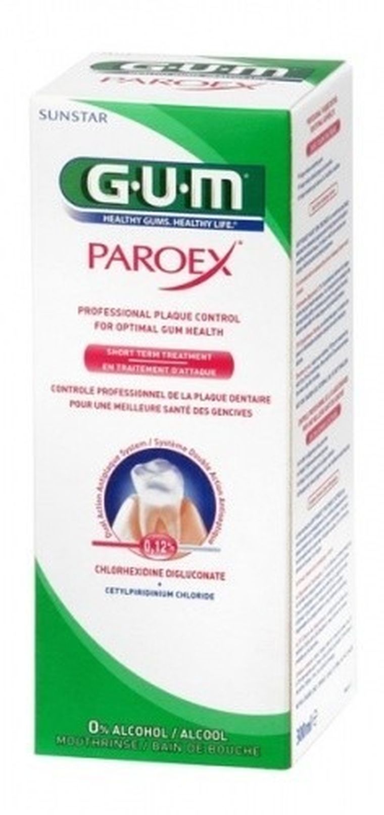 Sunstar, Gum, Paroex 0,12%, płyn do higieny jamy ustnej, 300 ml