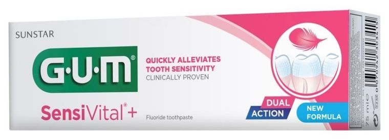 Sunstar, Gum, SensiVital, pasta do zębów, 75 ml