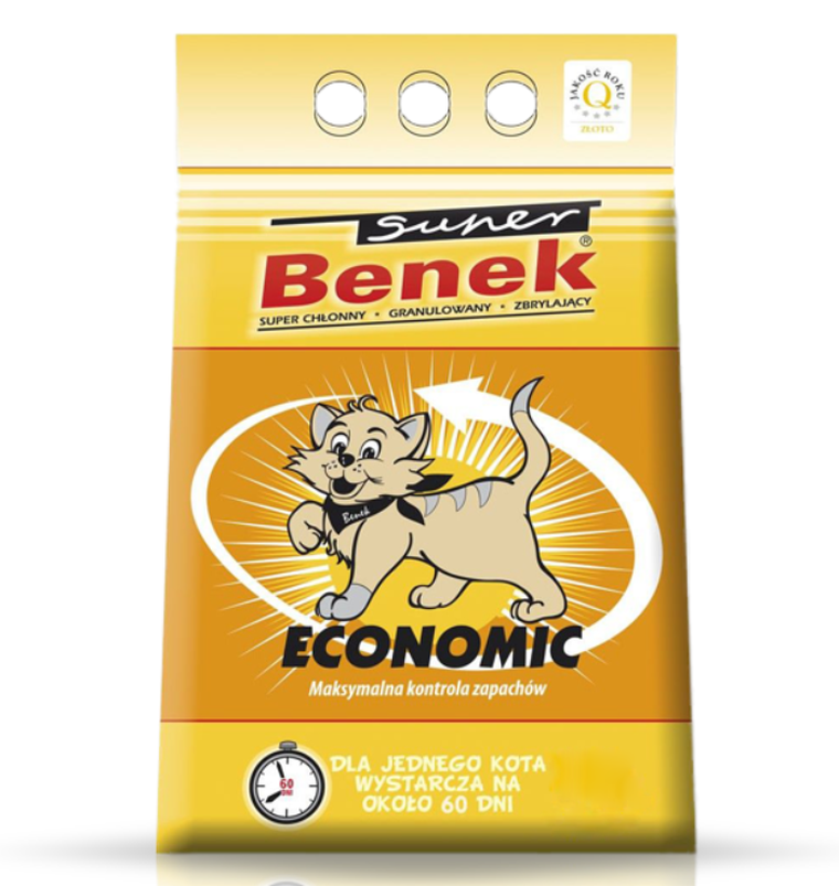 Super Benek, Economic, żwirek bentonitowy, 10l