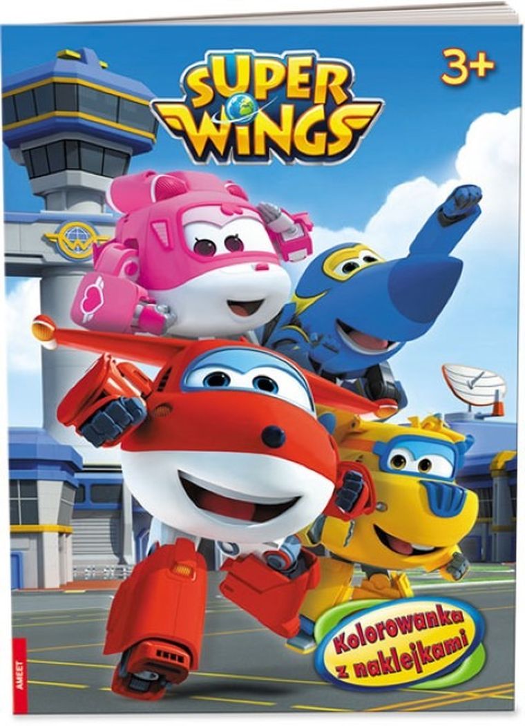Super Wings. Kolorowanka z naklejkami
