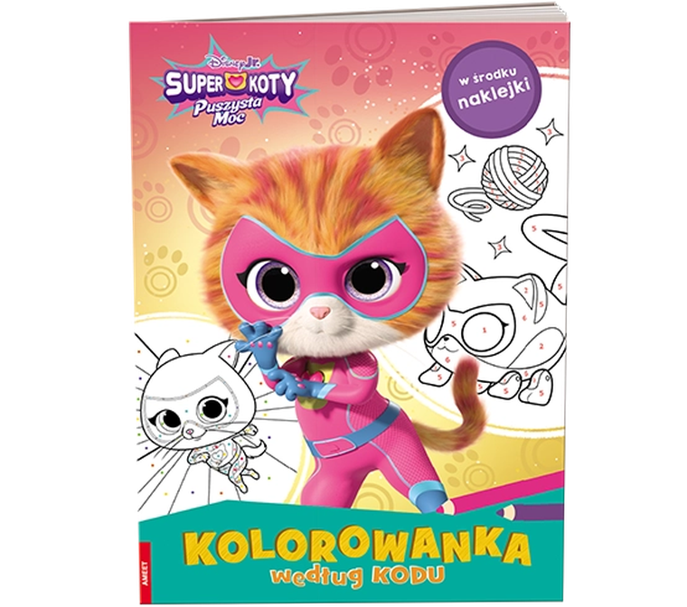 SuperKoty. Kolorowanka według kodu KKO-9107