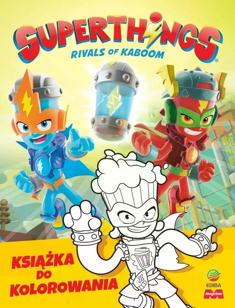 SuperThings Rivals of Kaboom. Kazoom Power Mission. Książka do kolorowania