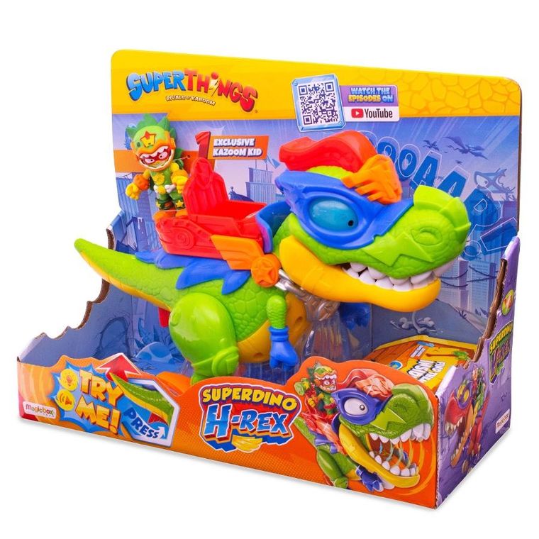 SuperThings, Superdino H-Rex, figurka z dźwiękiem i światłem
