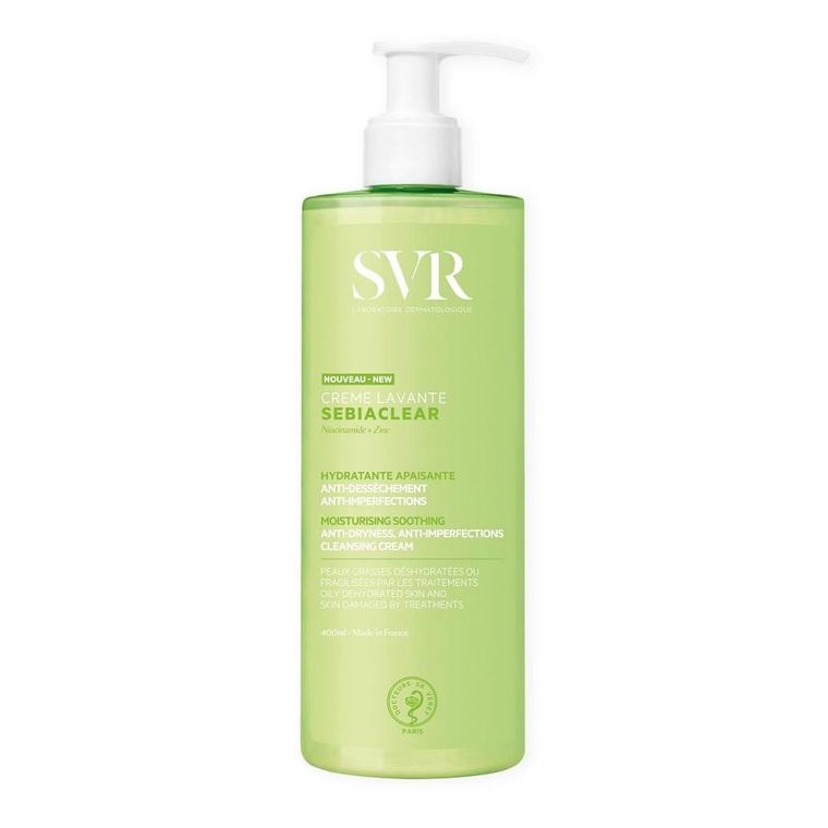 SVR, Sebiaclear Creme Lavante, kojący krem oczyszczający, 400 ml