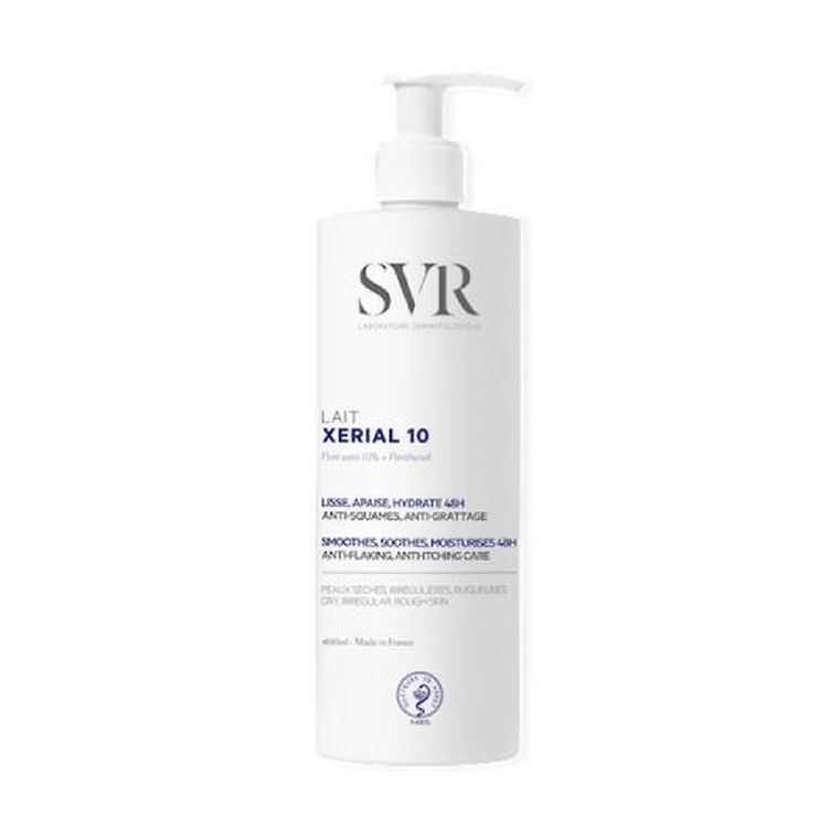 SVR, Xérial 10 Lait, nawilżające mleczko do skóry suchej i łuszczącej się, 400 ml
