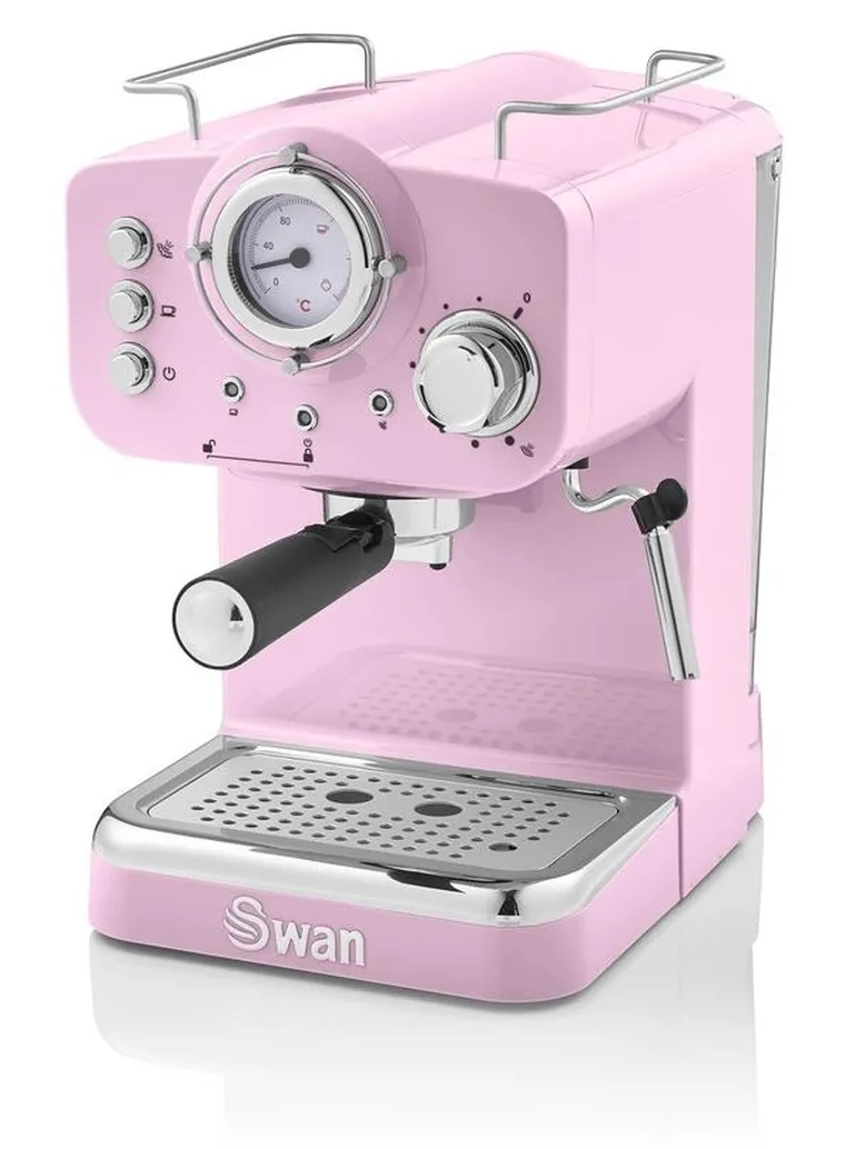 Swan, Retro, ekspres ciśnieniowy, różowy