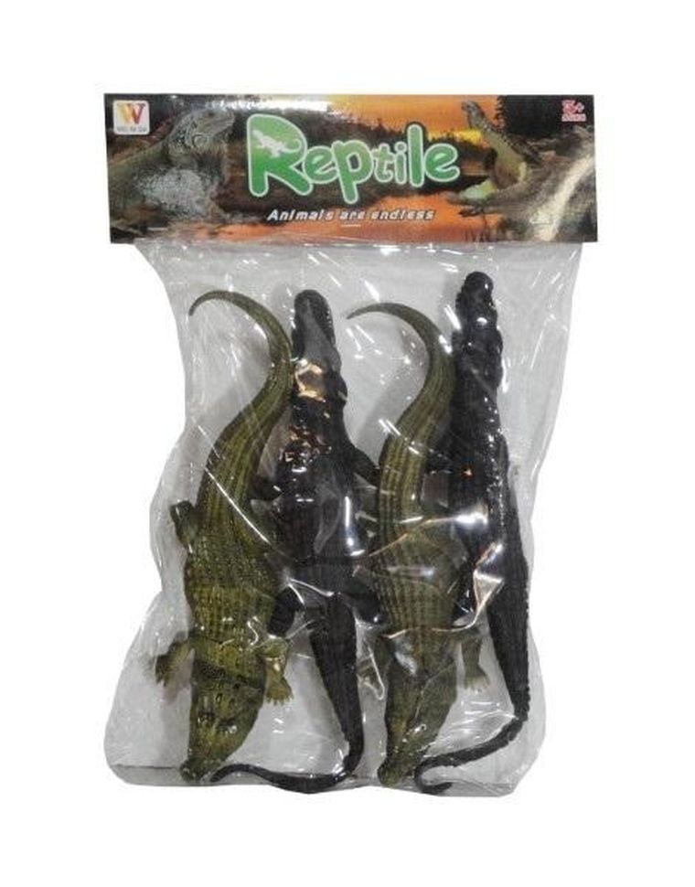 Swede, aligator, figurka, 4 szt.