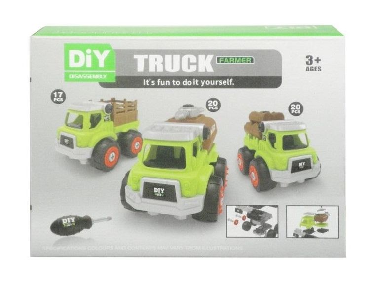 Swede, ciężarówka do skręcania, 17 elementów