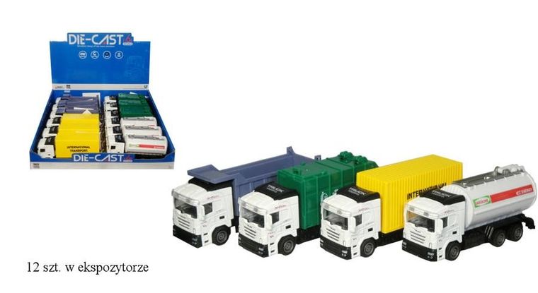 Swede, ciężarówka metalowa z napędem, 1:64