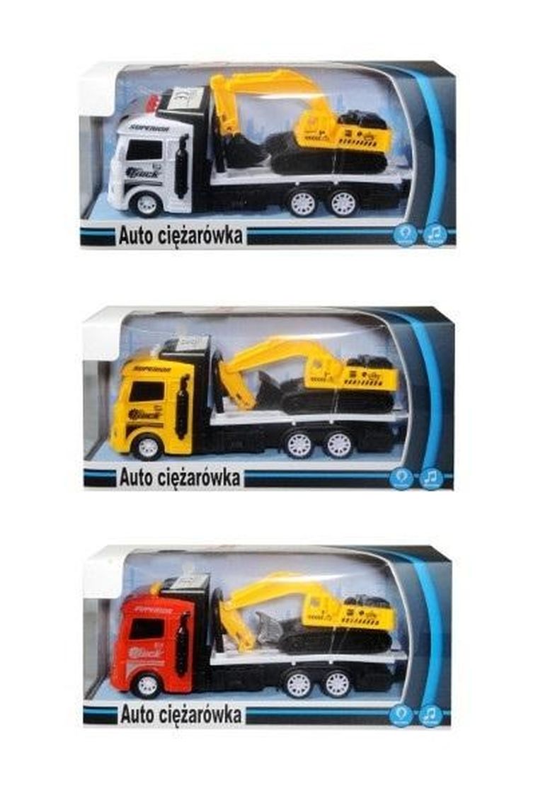 Swede, ciężarówka, pojazd budowlany ze światłem i dźwiękiem