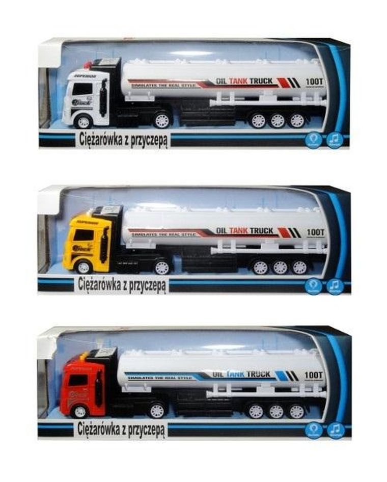 Swede, ciężarówka, pojazd ze światłem i dźwiękiem