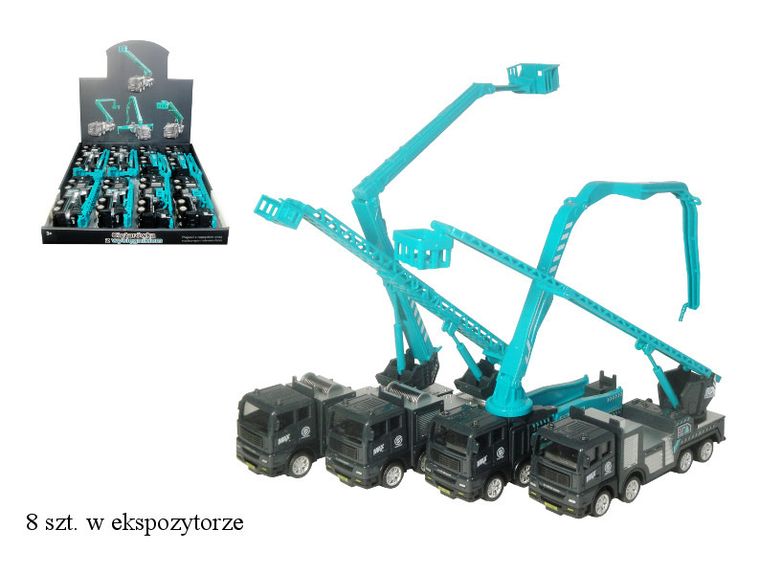 Swede, ciężarówka z dźwigiem, pojazd budowlany