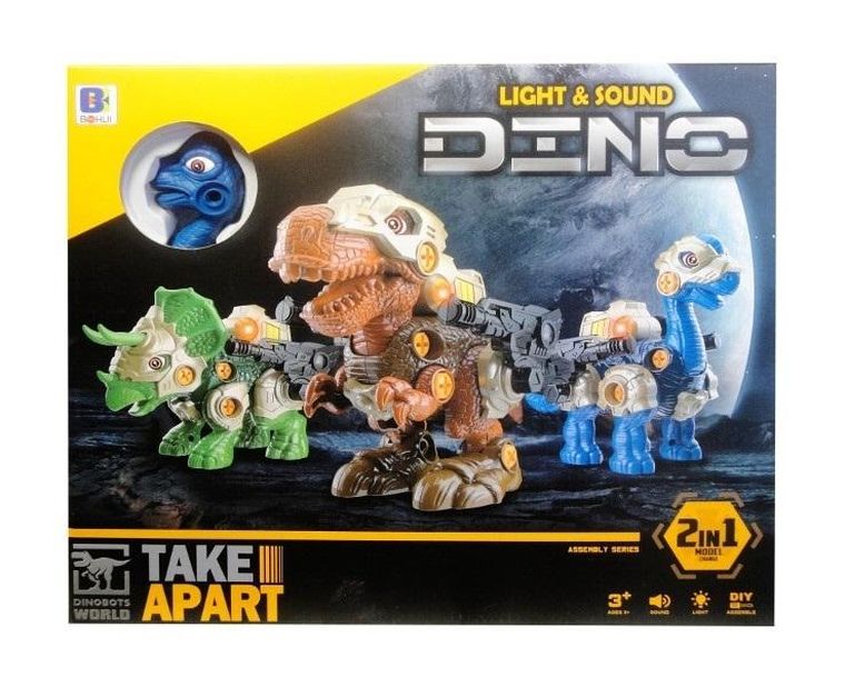 Swede, dinozaur do skręcania z dźwiękiem i światłem