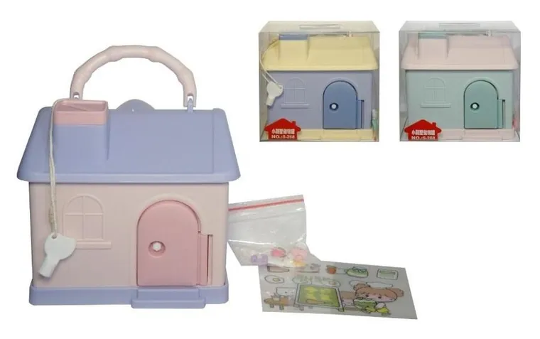 Swede, domek skarbonka z uchwytem zamykana na klucz, 1 szt.